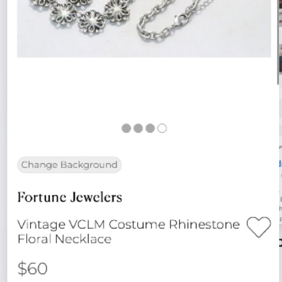 🖤Vtg💕VCLM™️ statement crystal rhinestones necklace - Picture 13 of 13